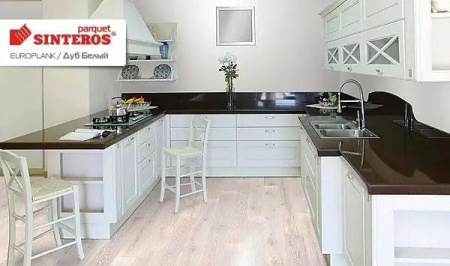 Паркетная доска Sinteros Europlank Дуб Белый 1-полосный 2000x140